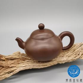 朱泥手工精品紫砂壶宜兴原矿素面规制名家大师工艺茶具喝茶品茗