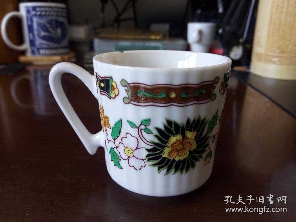 中国锦州（1980年代 塔标） 小杯、酒盅、茶杯——描金花饰 （漂亮&稀有&少见）