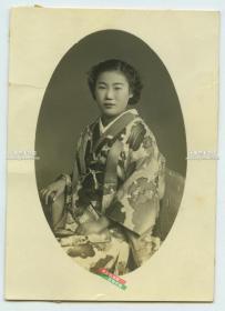 民国时期和服日本女子肖像老照片V