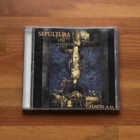 摇滚乐：Sepultura重金属乐队CD专辑Chaos A.D.