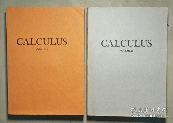 CALCULUS（微积分 英文版 全两卷 ）