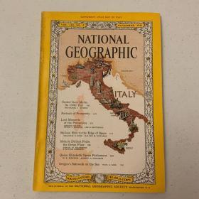 (从美国发货)美国国家地理national geographic 1961年11月意大利，庞贝古城，太空热气球，深海钻探，英国伊丽莎白女王，俄勒冈