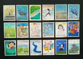 日本《书信日》信销邮票，一枚5毛，给你配票成套，不再遗憾