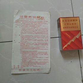 早期药品说明，国营华北制药厂