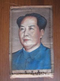 丝织像：毛泽东（五十年代，杭州都锦生厂制）