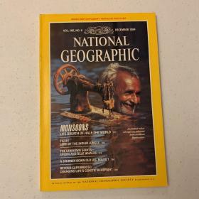 (从美国发货)national geographic 美国国家地理 1984年12月b 印度丛林中的老虎，季风，美国一号公路，蓝鲸，基因