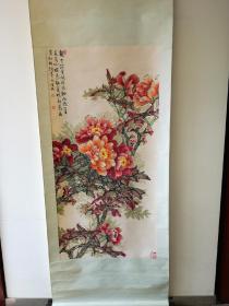 当代名家曹明冉手绘牡丹真迹