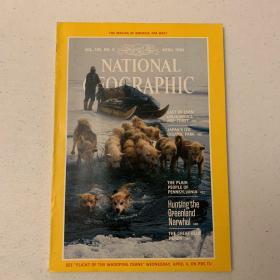 (从美国发货)national geographic 美国国家地理 1984年4月b 加利福尼亚，宾夕法尼亚，日本，格陵兰独角鲸，蓝鹭鸟