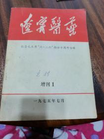 辽宁医药1975年增刊1   增刊第一期  1975年7月