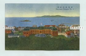 民国时期山东青岛建筑风貌全景（其四）老明信片