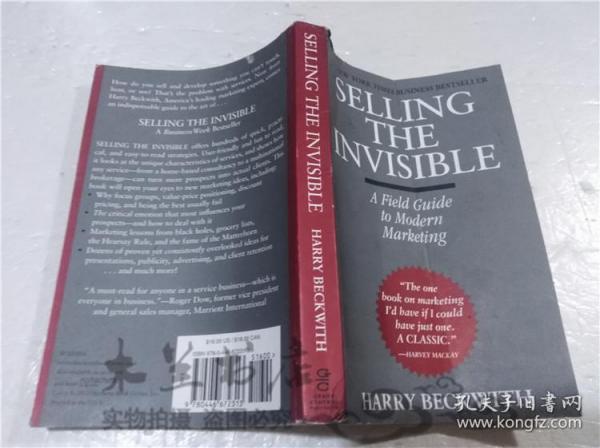 原版英法德意等外文书 SELLING THE INVISIBLE HARRY BECKWITH GRAND CENTRAL PUBLISHING 1997年 32開平裝