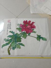 老画(尺寸长46cm宽35cm)