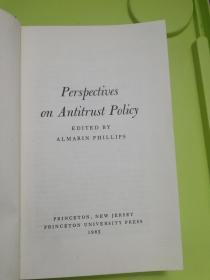 Perspectives on Antitrust Policy精装英文原版，普林斯顿大学出版（内有一枚精美藏书票）