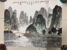 著名画家~黄定成作品    保真！