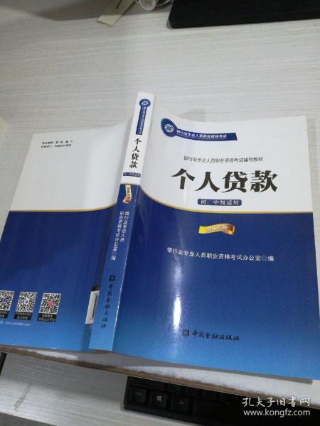 银行业专业人员职业资格考试辅导教材：个人贷款（初、中级适用 2016年版）/银行从业资格考试教材2016