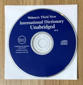 Webster’s Third New International Dictionary Unabridged, V 2.5 Compact Disc Data Storage