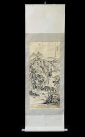 辛石（字连城，湖北著名书画家）《夏山幽居》 绢本山水