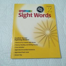 SPECTRUM  Sight Words  Grade k 内页干净。