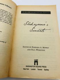 Shakespeare's Sonnets (Folger Shakespeare Library) 英文原版《莎士比亚的十四行诗》（福尔杰莎士比亚图书馆）