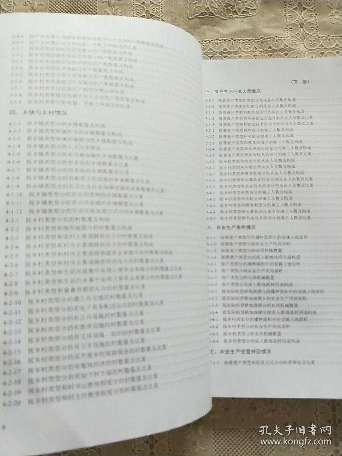 浙江省第三次农业普查资料汇编 (下册)