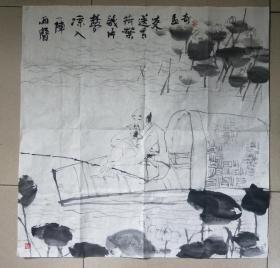 王梦奇水墨人物作品