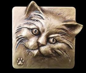 【4月新品】简艺作品--《招财猫》大铜章 异形招财猫大铜章
