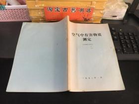 1973年  空气中有害物质测定