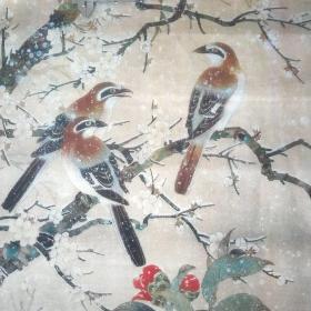 旧藏挂历宣纸画