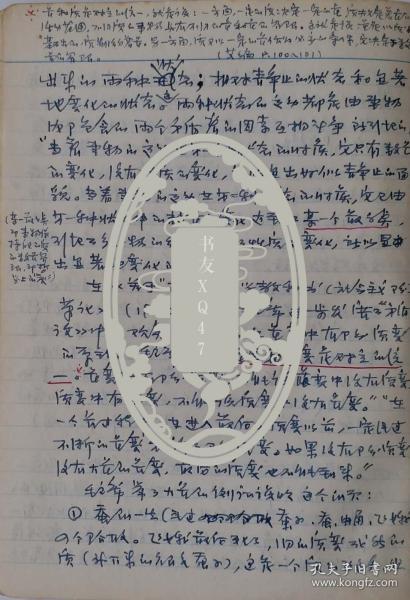 林凌经济研究手稿   经济学家林凌撰写于1966年  79页   十分罕见  孔网首次发售