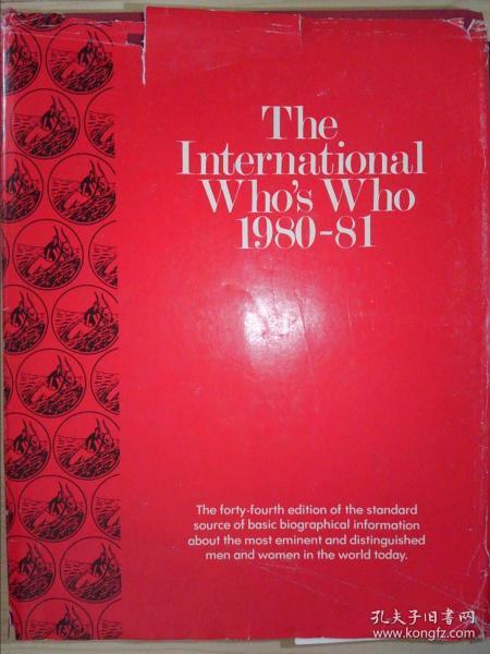 The international who's who 1980-81：Forty-fourth edition（详见图）