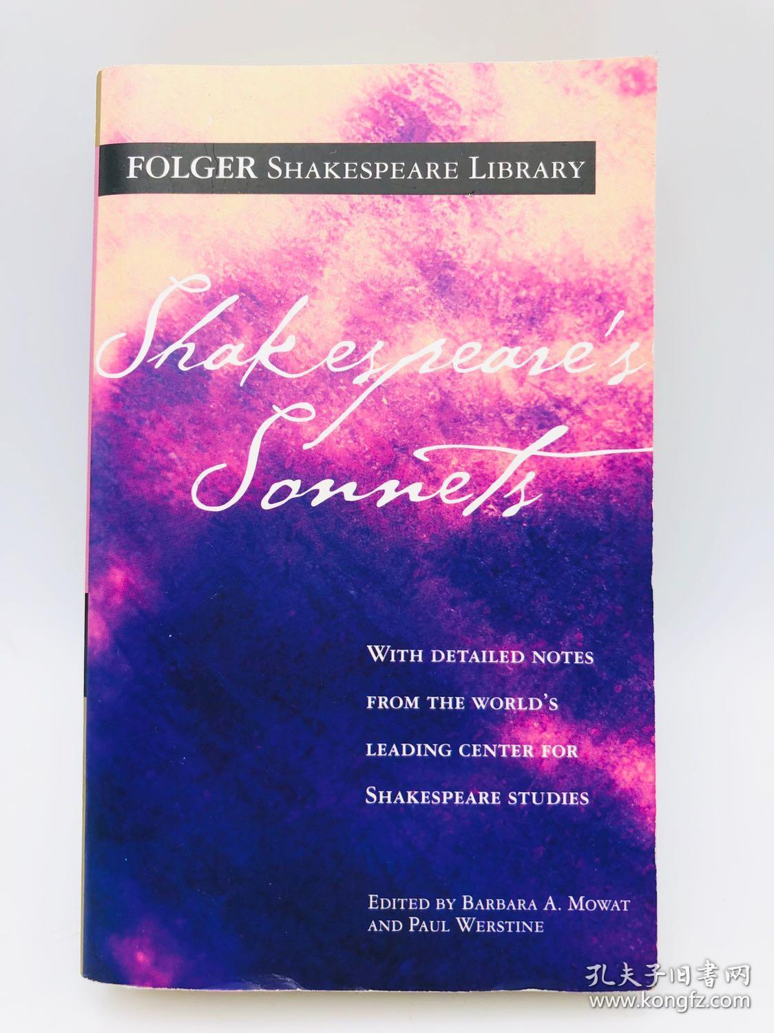 Shakespeare's Sonnets (Folger Shakespeare Library) 英文原版《莎士比亚的十四行诗》（福尔杰莎士比亚图书馆）