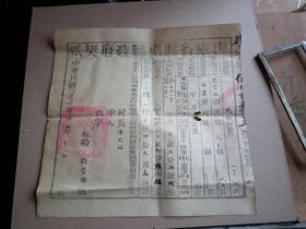 建国前     山东解放区老地契   1947年 山东省胶南县政府契纸  那时的国民党政府没有胶南县