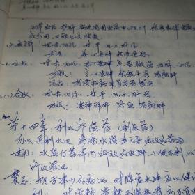 旧中医笔记2本，内容清楚，详细，易懂。