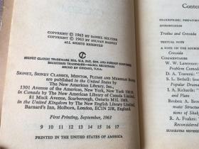 Troilus and Cressida / 特洛伊罗斯与克瑞西达 （英语）