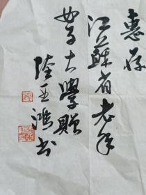 陆亚鸿书法（看图保真）