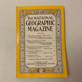 从美国发货 national geography美国国家地理1956年7月从苏格兰到约翰岬角，鲸鱼，波斯湾海盗-阿拉伯海盗海岸，食蚁鸟，汤姆索亚小镇