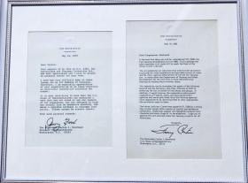 美国总统杰拉尔德·鲁道夫·福特、吉米·卡特签名文件（白宫笺纸）