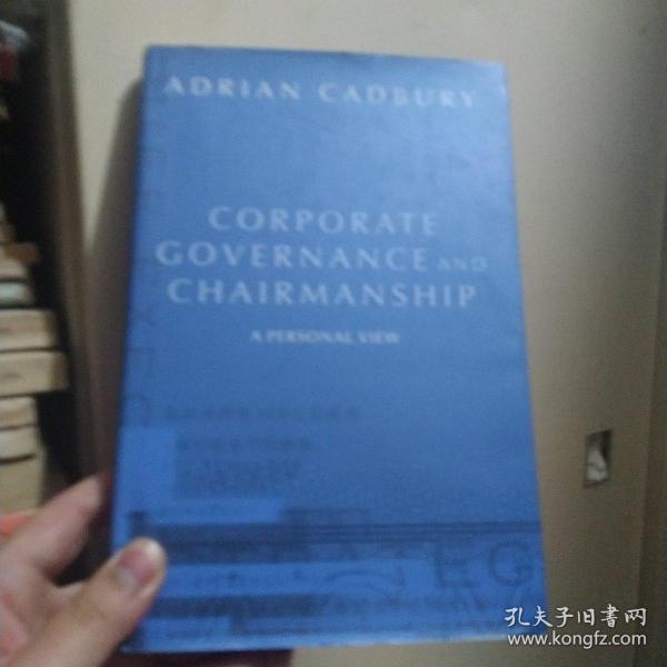 Corporate Governance and Chairmanship: A Personal