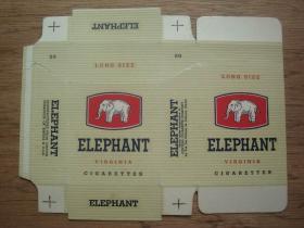 卡标----澳门烟标---ELEPHANT(大象）