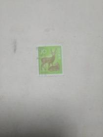 外国邮票小邮票 小鹿图案