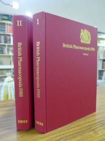 British Pharmacopoeia 1988（Volume Ⅰ、Ⅱ） —（英国药典1988第一、二卷 两册合售）