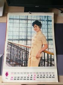 1981年美女演员挂历13张全，12月份有破损其余月份品佳