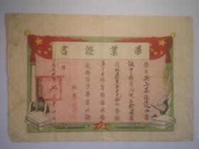 1954年完全小学毕业证书