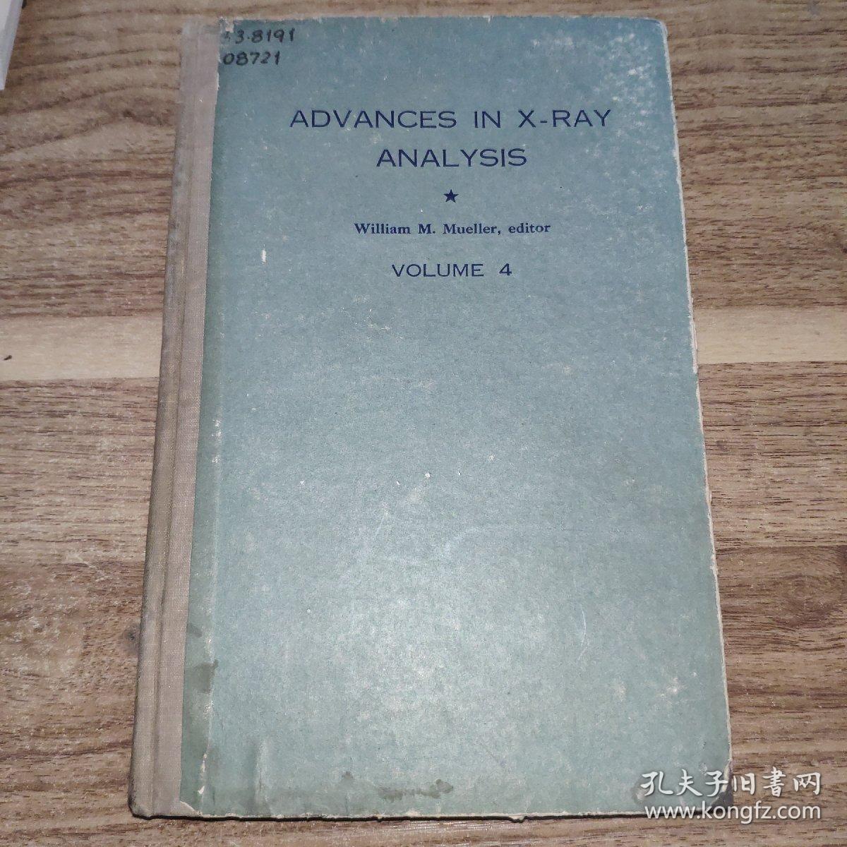 ADVANCES IN X-RAY ANALYSIS