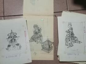 《藏传佛教绘画艺术》  《逛庙指南》两书稿本   原图数百幅
   作者费新碑与张世英往来信札数封