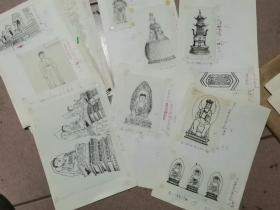 《藏传佛教绘画艺术》  《逛庙指南》两书稿本   原图数百幅
   作者费新碑与张世英往来信札数封