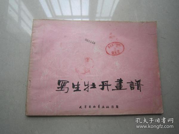 写生牡丹画谱：天津杨柳青画社出版、1987年1版1印、16开、馆藏书