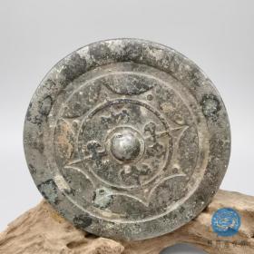 古铜镜汉唐之风原包浆含锡量高自然美观古朴私人收藏珍品古玩