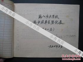 1950年代初 受训人员 登记表一批 珍贵历史资料 收藏一段真历史  请看图！