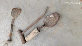 农具工具；铁质工具小铁铲子3件合售